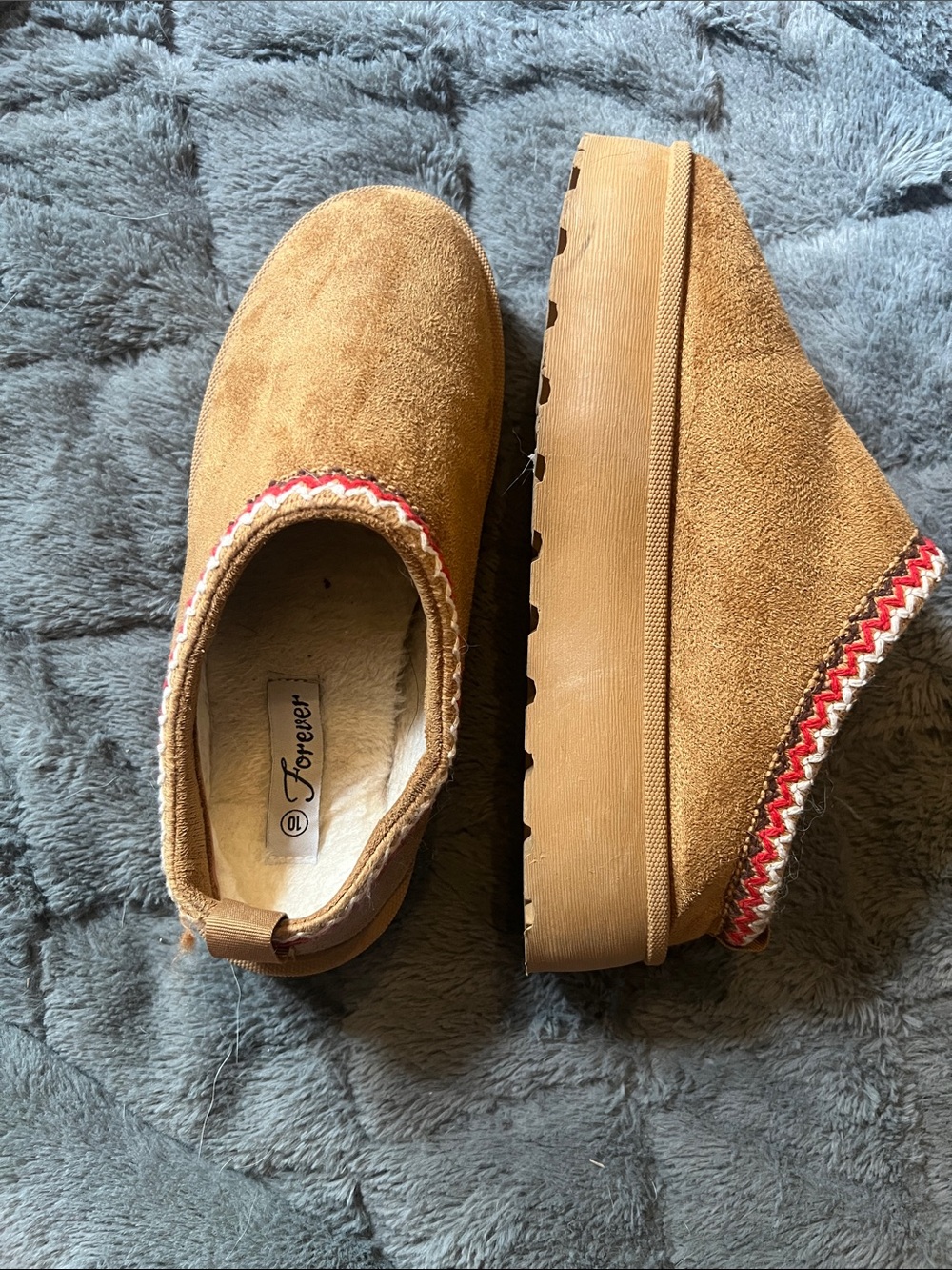 Tan Suede Slip-On Shoes